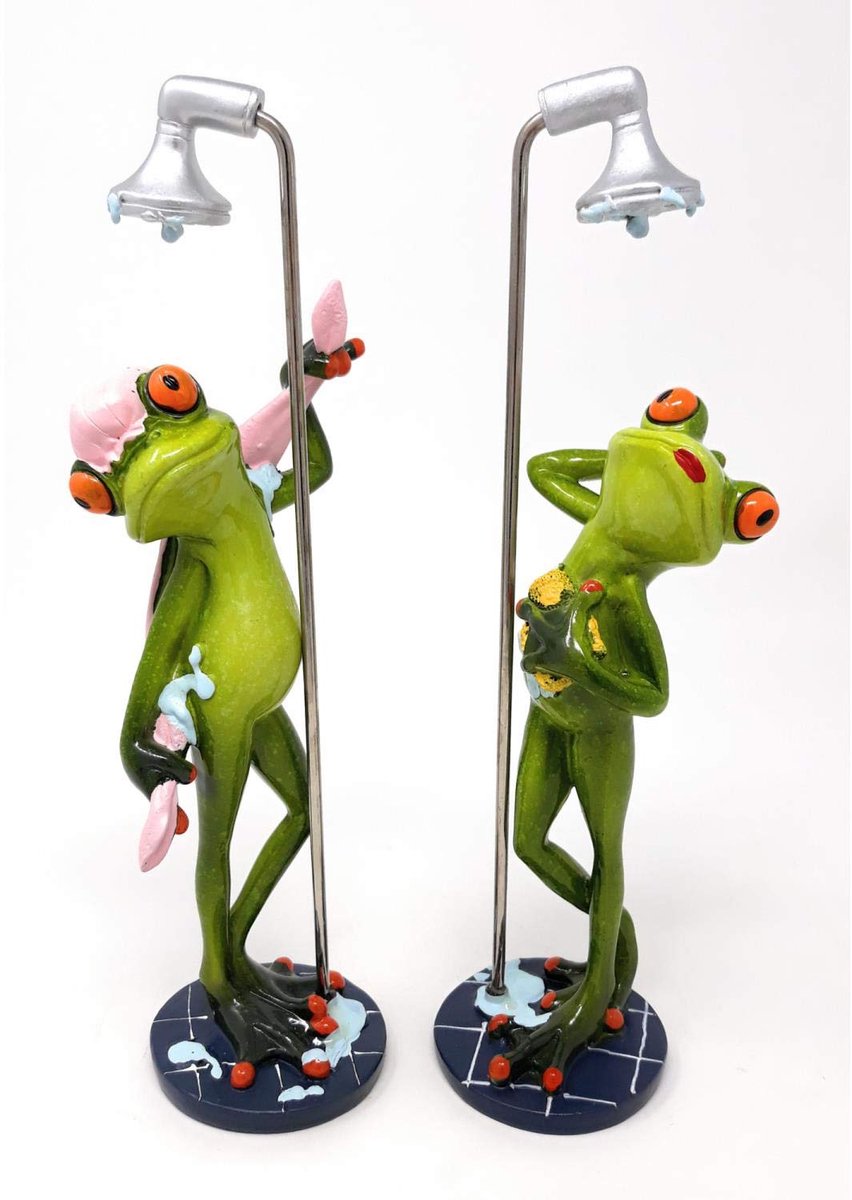 Dailygoods - Schattige Kikker onder de Douche - Decoratief Figuur voor Bad en Slaapkamer