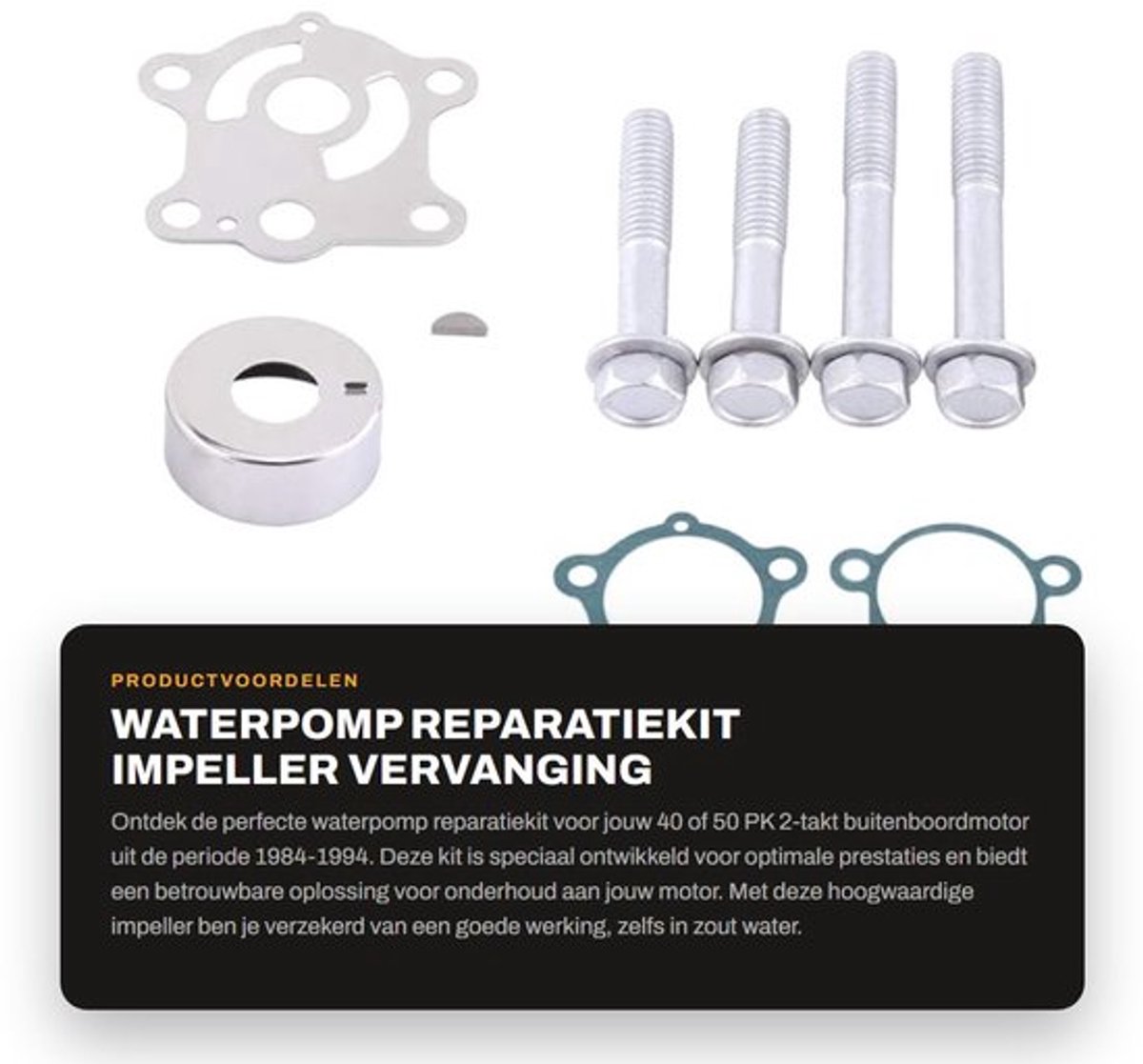Waterpomp Reparatie Kit - Waaier Vervanging 40/50 pk - Buitenboordmotor 1984-1994 - 6H4-W0078-00-00 - Kwaliteit Eerst - Buitenboordmotor Onderdelen