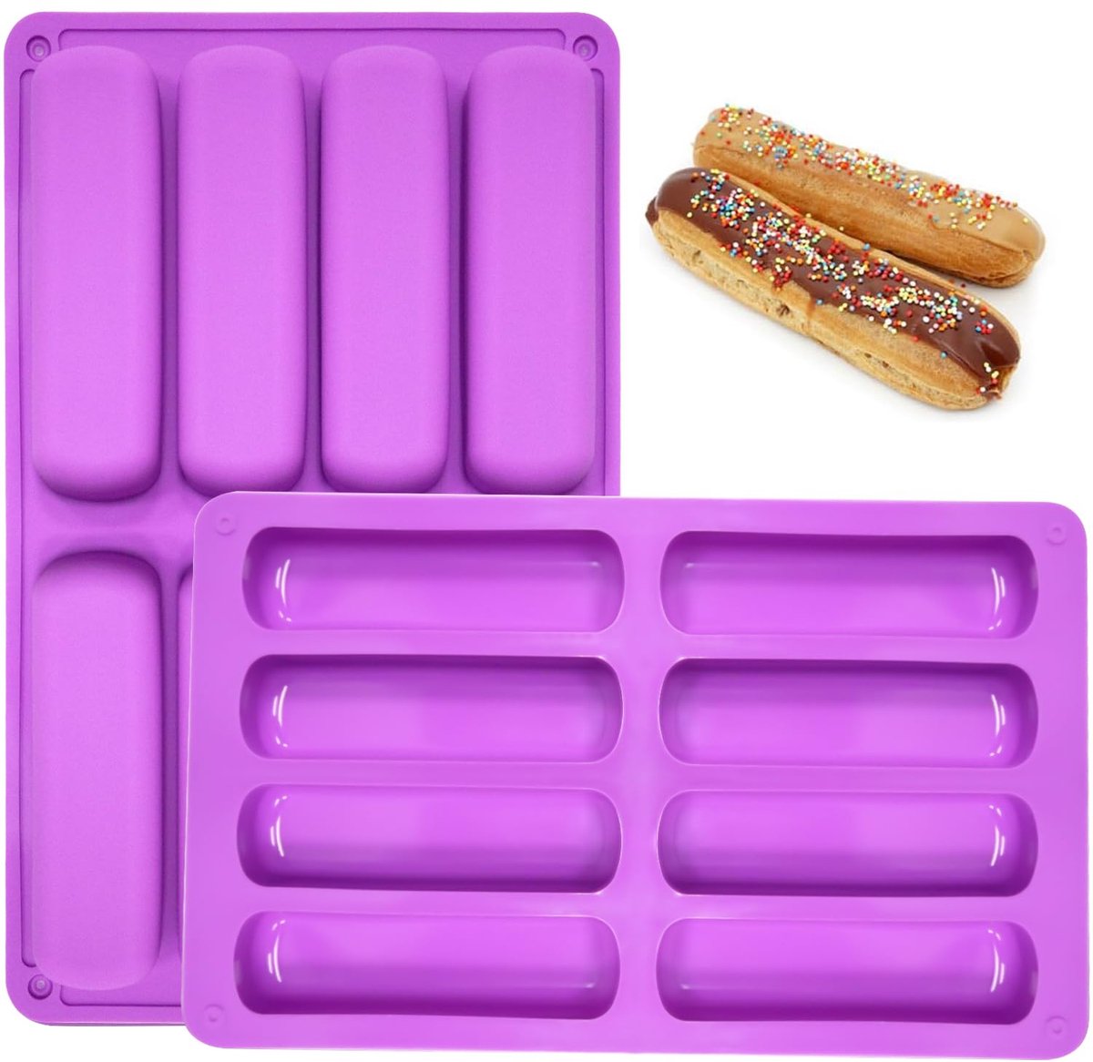 Dailygoods - Silicone Mallen - 2 Stuks voor Muesli Bars en Chocolade