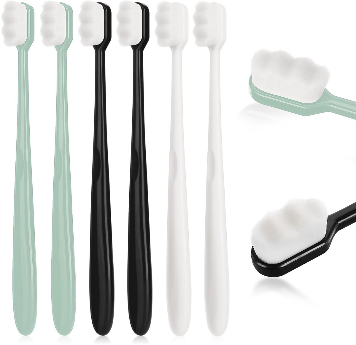Dailygoods - Extra Zachte Tandenborstel - 6 stuks voor gevoelige tanden en tandvlees