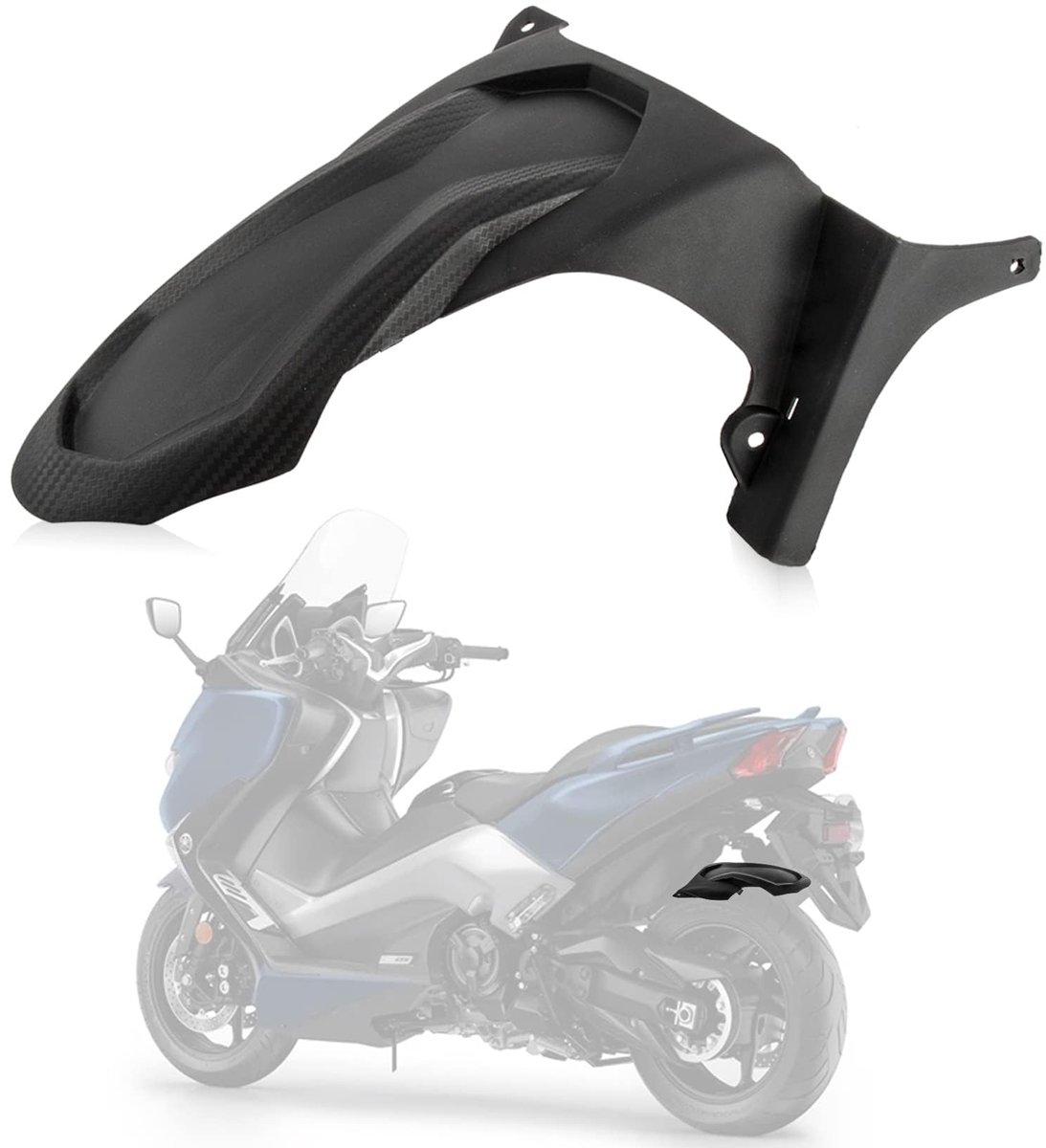 Dailygoods - Spatbord achter spatbescherming - Motoraccessoires - Bescherming tegen spatten - Geschikt voor 2017-2024