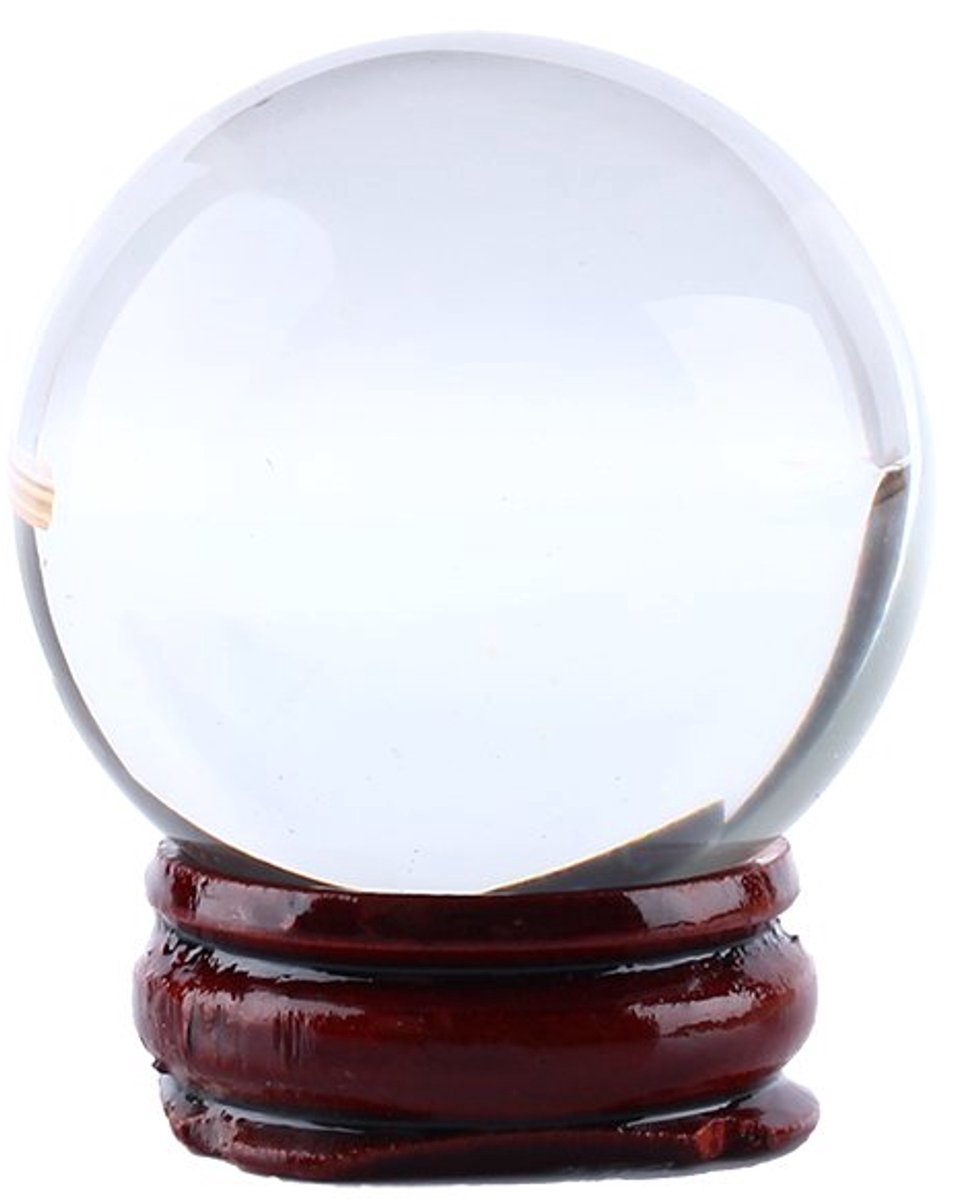 Dailygoods- Kristallen Bol 40mm - Doorzichtige K9 Kristal - Genezende Bal - Decoratie - Verzamelobject - Hoge Kwaliteit - Kwartsbol