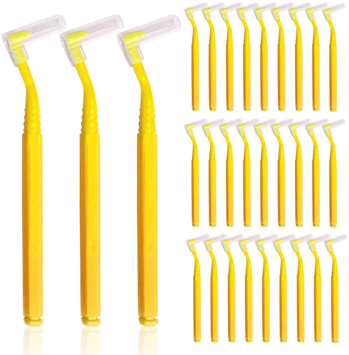 Dailygoods - 30 Stuks L-vormige Interdentale Borstels voor Mondhygiëne