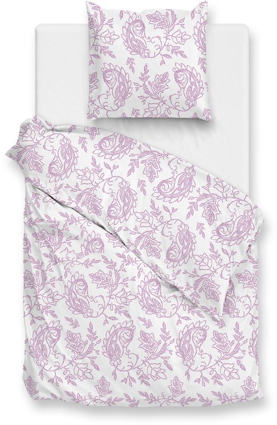 Zohome Indiano Dekbedovertrek - 100% Katoen-Perkal - 240x220 - Roze van Merkloos — afbeelding 4