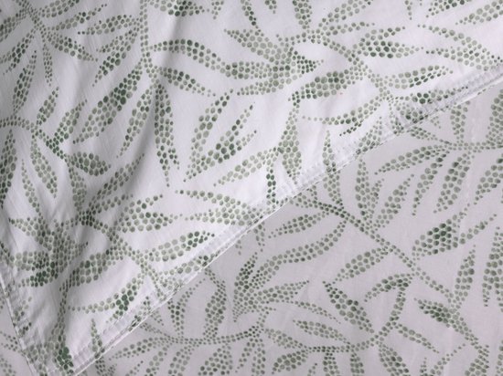 Zohome Ramoscello Dekbedovertrek - 100% Katoen-Perkal - 240x220 - Groen van Zohome — afbeelding 4