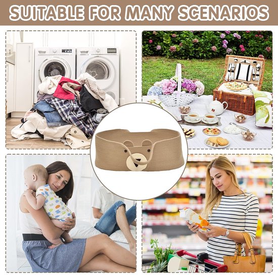 Baby draagbare bed met katoenen touw voor buitenreizen - baby slaapzak & reiswieg — afbeelding 4