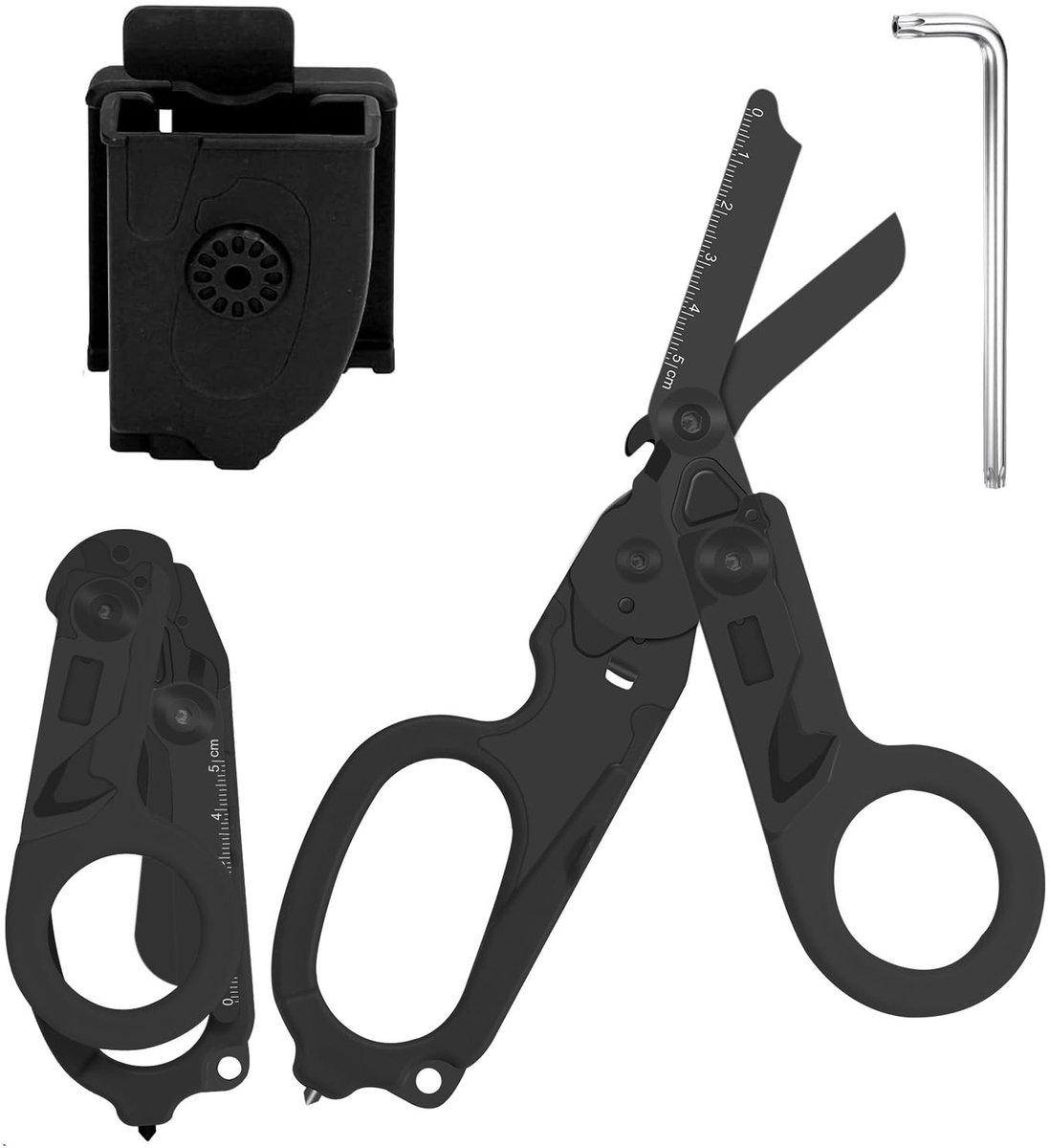 Dailygoods - 6-in-1 Trauma Schaar - Vouwbare Noodscissors met Beschermhoes