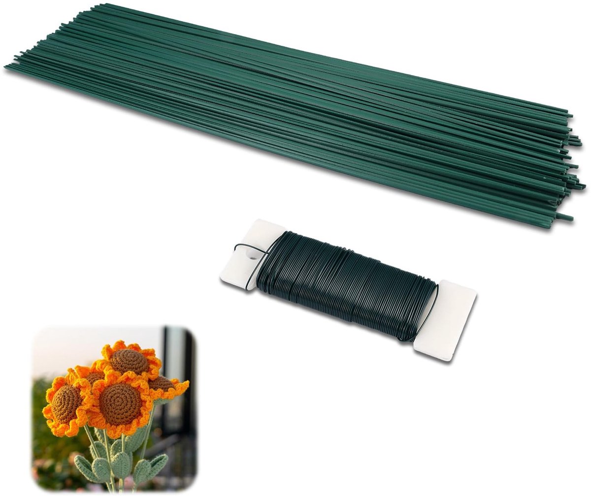 Dailygoods- Bloemendraad 100 Stuks - Herbruikbaar - Steekdraad 30 cm - Knutseldraad - Duurzaam - Flexibel en Roestbestendig