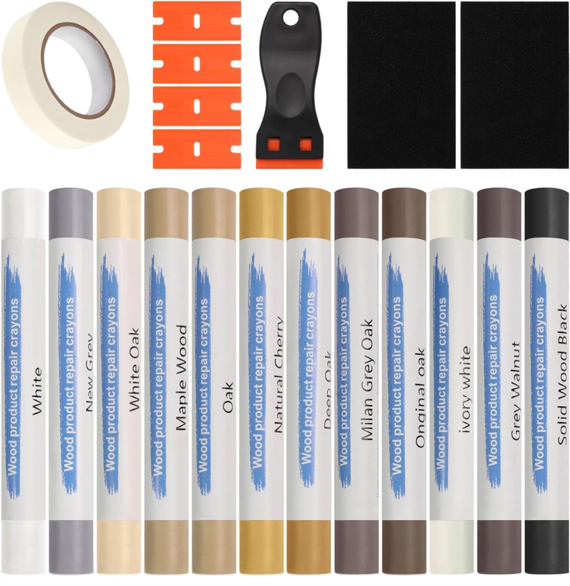 ApexArte® Laminaat Reparatieset - Laminaatvuller - Vuller - Stiften Set