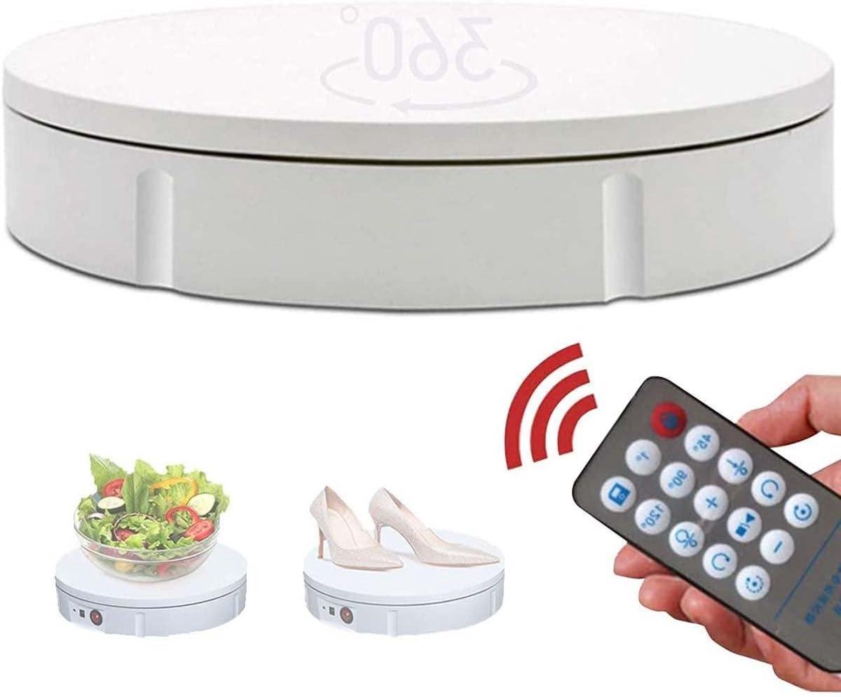 Elektrische draaitafel - Displaystandaard - Producten presenteren - 360 graden rotatie - 30 cm - Wit