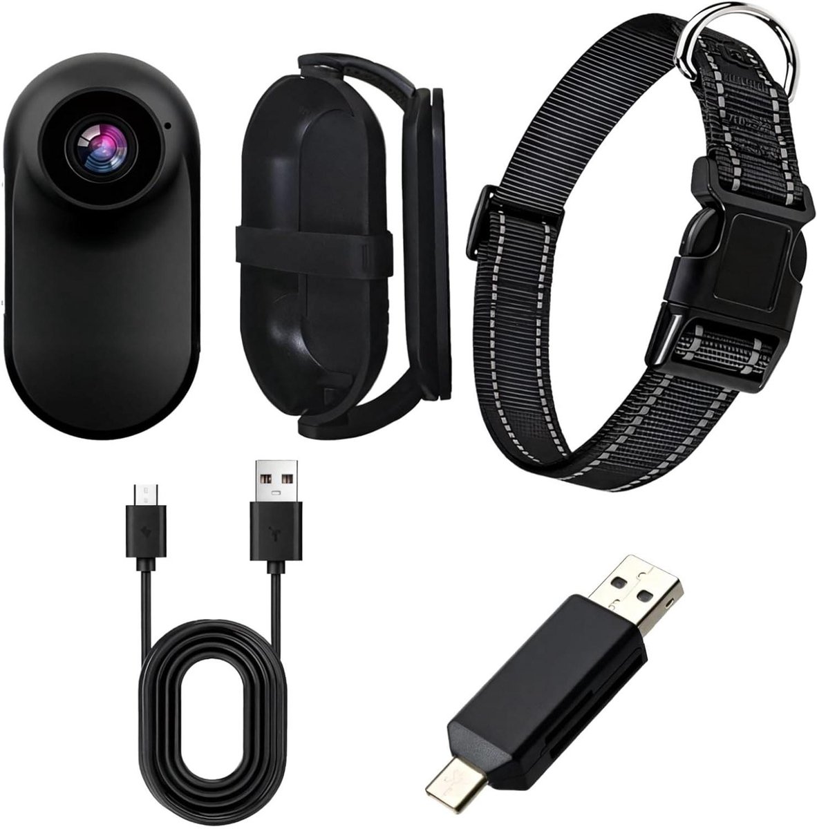 Huisdier Camera - Honden Camera Katten - Gedrag Observeren - 360 Graden Montage - 7.6 x 7.6 x 10.3 cm
