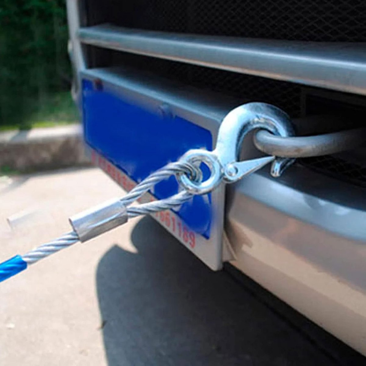 Sleepkabel - 5 Ton Draagvermogen - Met Metalen Veiligheidshaken - Voor Aanhangers en Zekeren van Voorwerpen - 4,3 Meter Lang