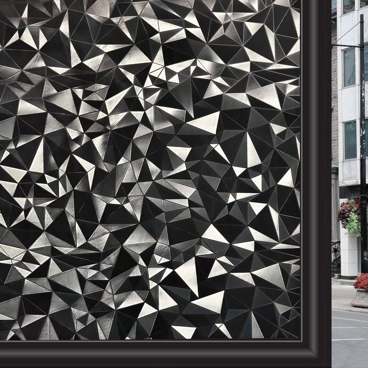 SnelShoppen - Verduisterende Raamfolie Privacyfolie 90 x 200 cm - Decoratieve Oplossing voor Woonkamer, Slaapkamer, Badkamer, Keuken en Kantoor