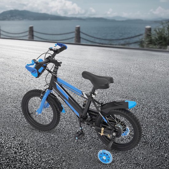 Kinderfiets - Loopfiets Fiets - Leren Fietsen - Met Flessenhouder - 14 Inch - Blauw — afbeelding 2