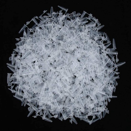 Centrifugebuisjes - Microbuisjes Conisch - Laboratorium Opslag - Afgestudeerd en Transparant - 1 ml - Transparant — afbeelding 5
