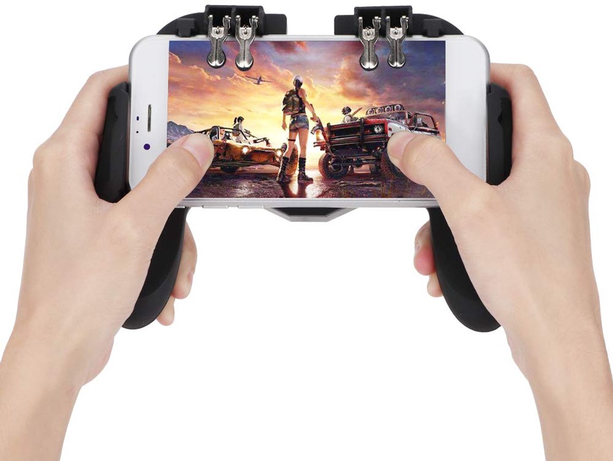 SnelShoppen - Mobile Game Controller voor PUBG Mobile - Gaming Grip Smartphone Gamepad met Koelventilator en Ergonomisch Ontwerp voor Optimale Speeler