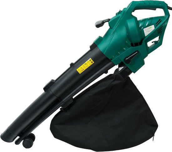 Bladblazer Stofzuiger Hakselaar - Tuin Mulcher Tuin Mulcher - Tuinonderhoud - 3-in-1 Functionaliteit - 35 liter opvangzak - Groen Zwart — afbeelding 3