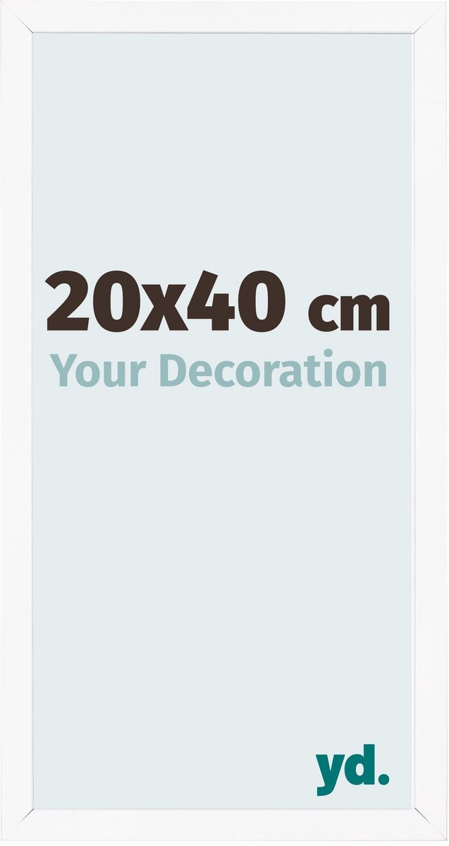 Your Decoration - Fotolijst 20x40 cm - MDF - Wit Mat - Bologna