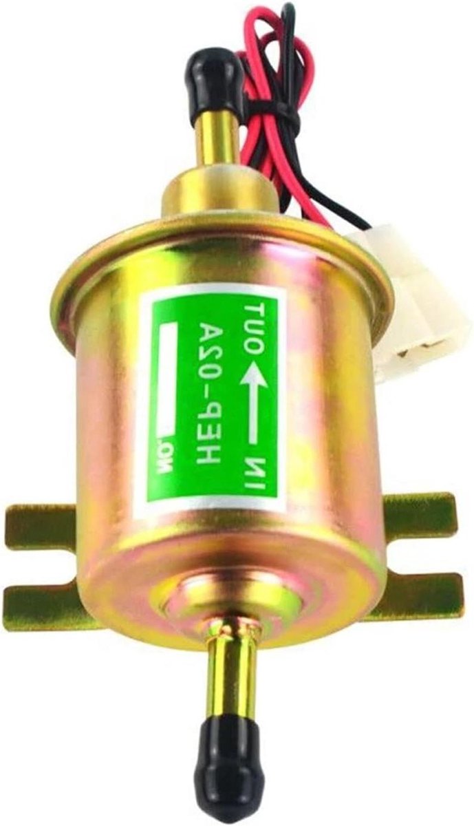 Elektrische Brandstofpomp - Brandstofpomp Auto - Brandstoftoevoer - Lage Druk - 24V - Goud