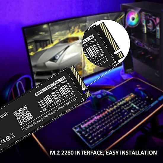 NVMe M.2 SSD - Interne SSD Solid State Drive - Computer Versnellen - PCIe Gen3.0 x4 Interface — afbeelding 3