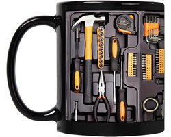Mechanische Toolbox Mok - Gereedschapskist Mok - Drankjes Drinken - Comfortabel Gripontwerp - 325 ml - Meerkleurig
