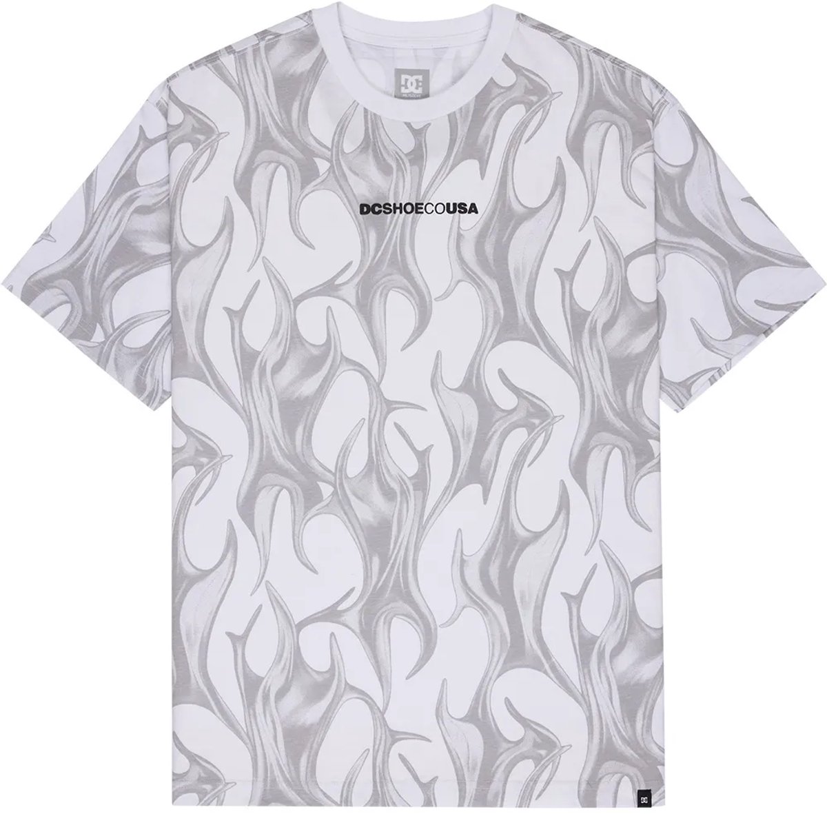 Dc Shoes Liquid Fuego T-shirt Met Korte Mouwen XL Man Wit