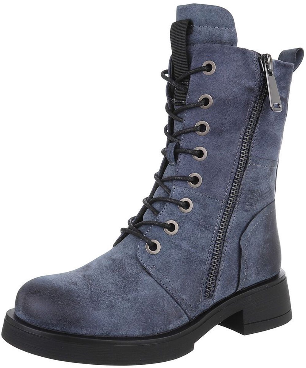 Veterboots met rits - Dames - Casual gebruik Mt:37