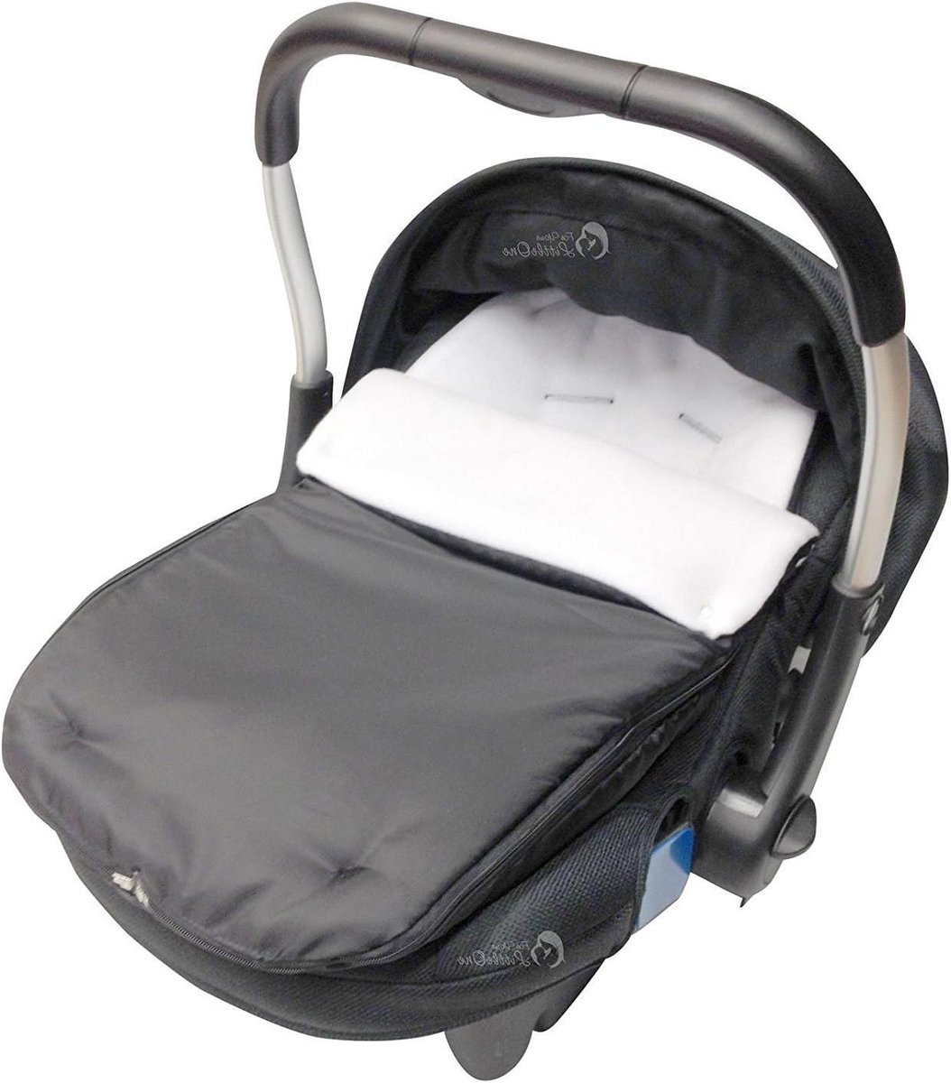 Autostoel Voetenzak - Wandelwagenzak Baby - Warmte Buiten - Afneembare Voetenzak - 72 x 44 cm - Off White