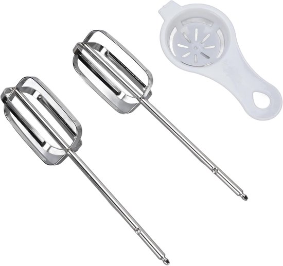 Mixer Opzetstukken - Klopperbladen Keuken - Bakken en Mixen - Vaatwasmachinebestendig - 24D x 16B x 5H cm - Zilver — afbeelding 4