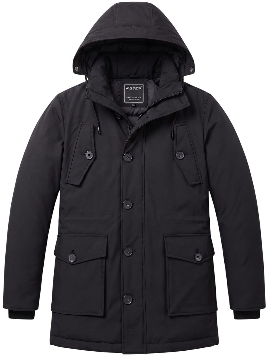 Gewatteerde Jassen - Heren Winterjassen Volwassen - LF8202 - Zwart - Maat S