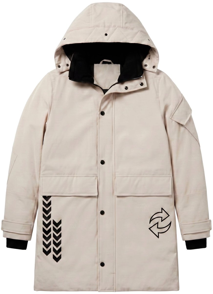 Lange Jas Heren - Winterjas Heren - LF9803 - Beige - Maat XL
