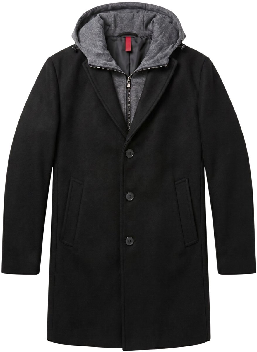 Mantel Jas Heren - Parka Heren Winterjas - LF807 - Zwart - Maat XS