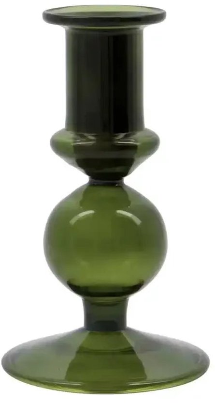 Kandelaar Vidro groen glas 12cm