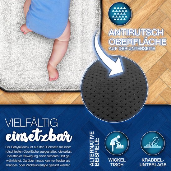 Wintervoetenzak - Baby zak - Kinderwagen warm - Waterafstotend materiaal - 95 x 50 cm - Zwart — afbeelding 3