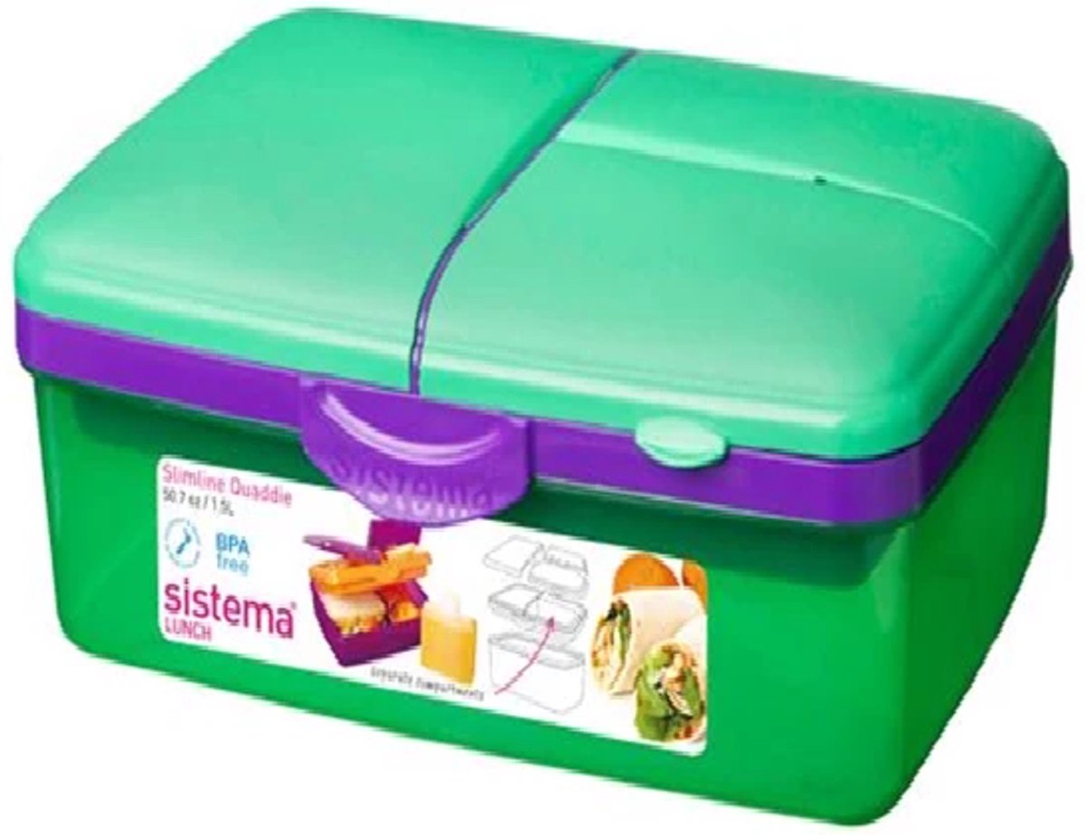 Sistema Lunchbox 2L Quaddie - Paars