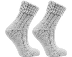 6 Paar Socks4fun Omslag Sokken - Wol - Antraciet
