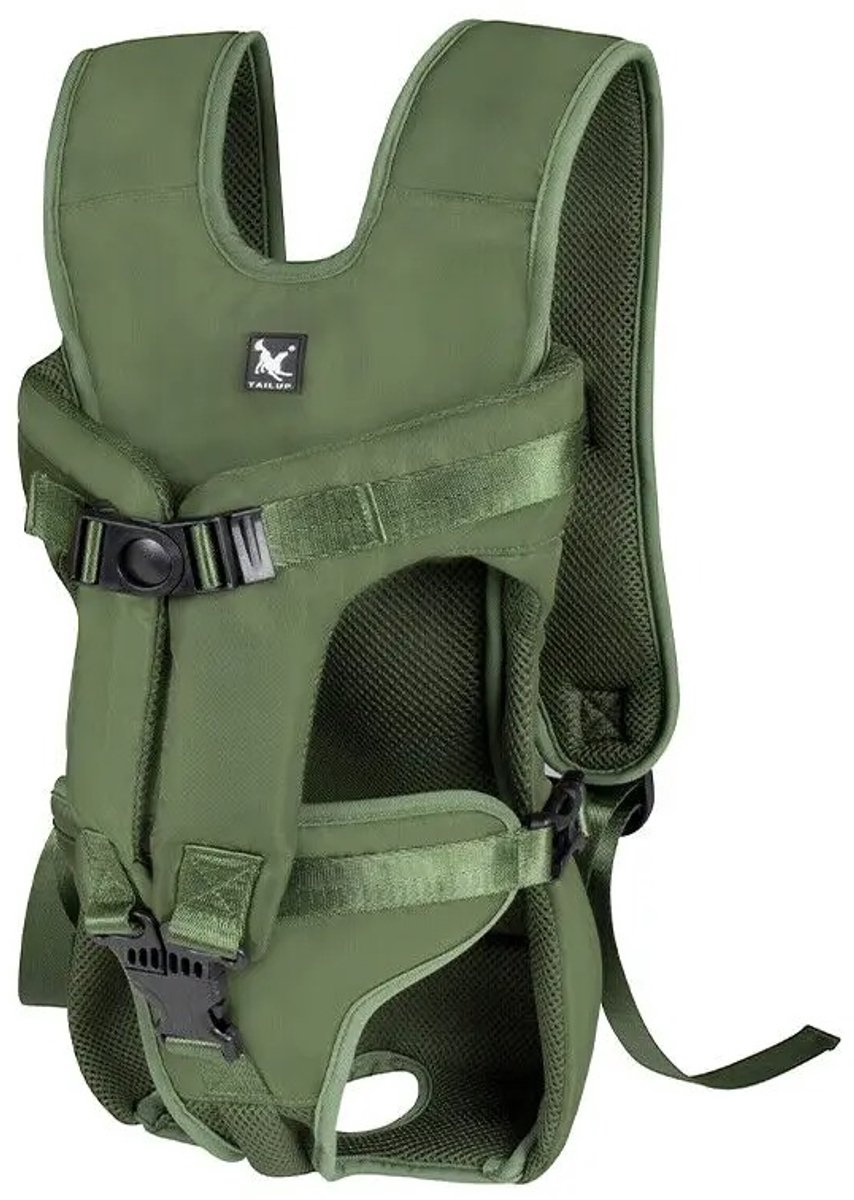 Sello! hondenrugzak – honden draagzak – hondentas – ergonomisch – extra brede schouderbanden – verstelbaar – tot 5kg – groen