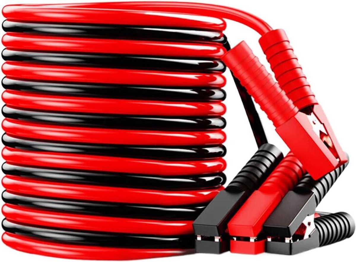 Overbruggingskabel Set - Startkabels Auto - Accu Starten - Zuivere Koperen Geleiders - 300 cm - Rood