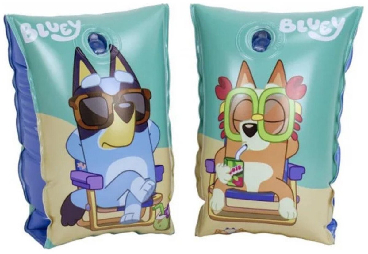 Bestway Kinder zwembandjes / zwemvleugels - Bluey - 3-6 jaar - 25 x 15 cm - pvc - zwembad - cartoon