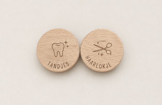 Melktanden- en haarlokdoosje - tandendoosje - eerste haarlokje - bewaardoosjes set - Tand & Haarlok doosje - Kraam cadeau - Geboorte cadeau - tand en schaar — afbeelding 2