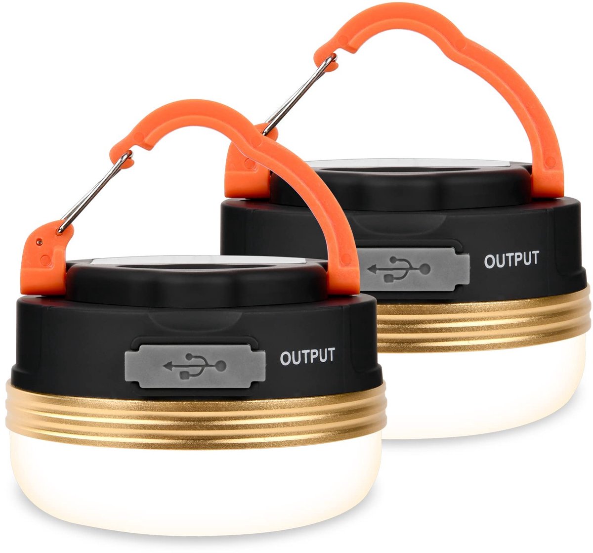 SnelShoppen - Oplaadbare USB Campinglampen met Magnetische Basis - Draagbaar SOS-Licht met 4 Modi, Waterdicht IP43, Ideaal voor Wandelen, Vissen, Nood