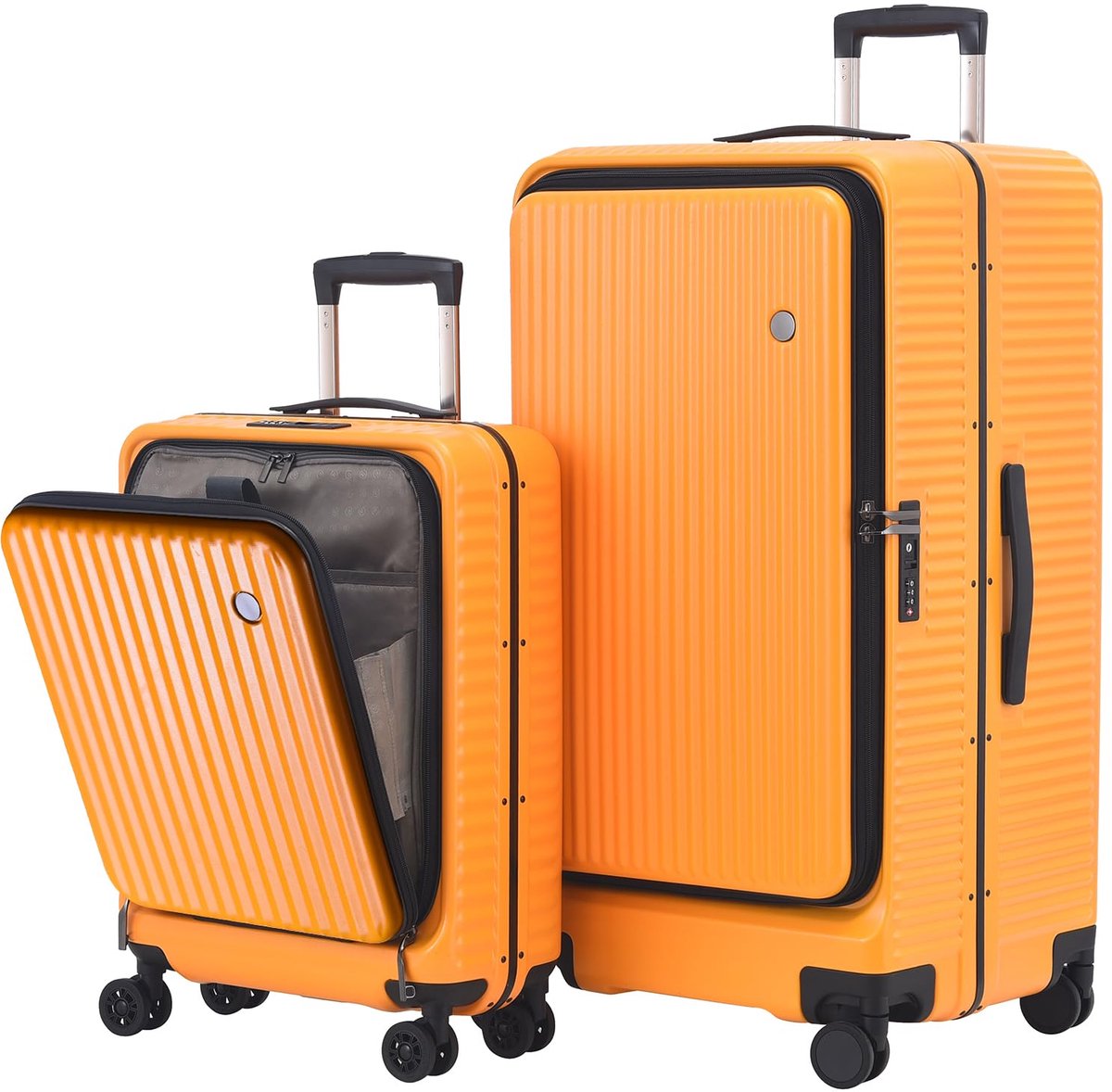 SnelShoppen - TydeCkare Handbagage Koffer Oranje 20/29 Inch - Lichtgewicht Reis Koffer, Harde Buitenkant, Ideaal voor Vliegtuig, Weekendje Weg, Vakant