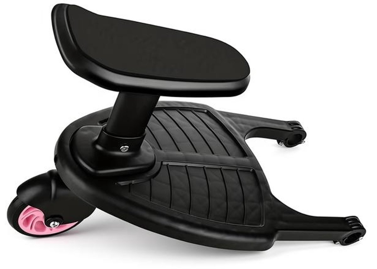 Bord Voetbord Universeel voor Roller Board tot 25KG - met Verwijderbare Zitting en 360° Draaifunctie - Roze.