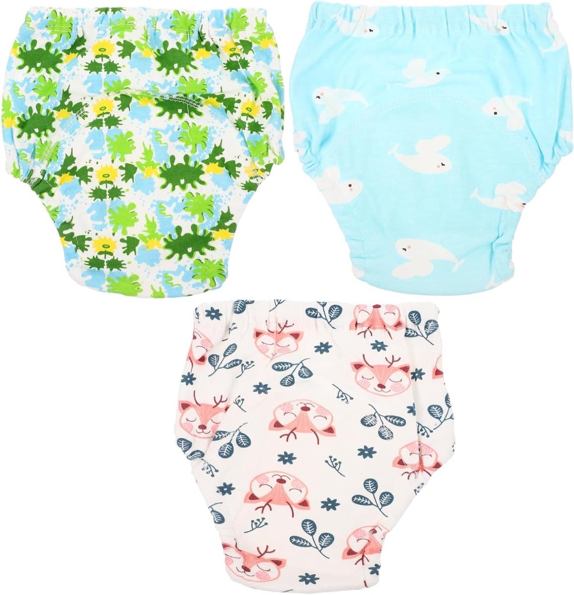 Zwembroek Luiers - Oefenbroekjes - Baby Zwemmen - Wasbaar Herbruikbaar - 3 Stuks - Mix Kleuren