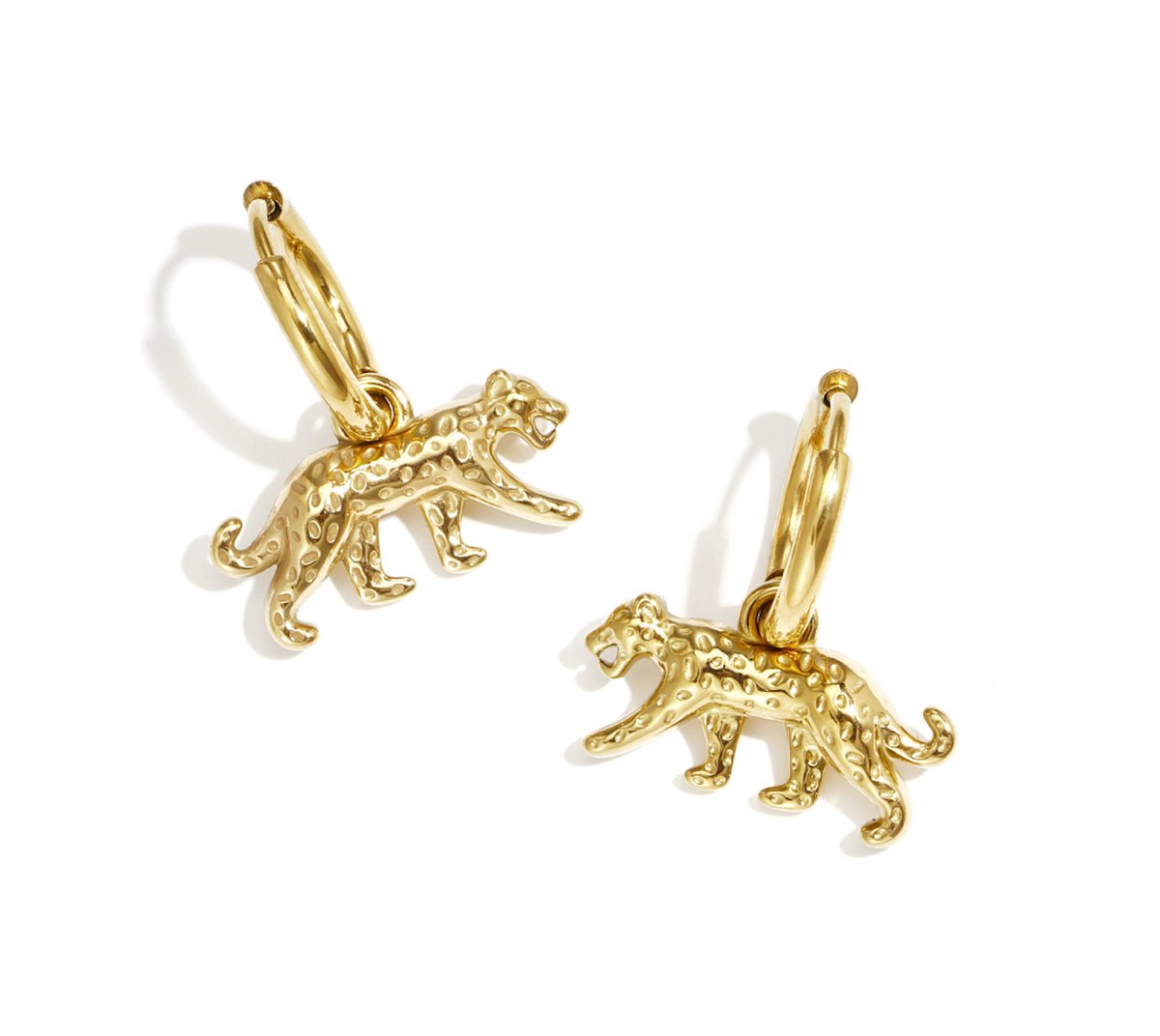 Oorbellen Luipaard - Stainless steel - 2 Centimeter - Leopard - Waterproof, verkleuren niet - Damesdingetjes