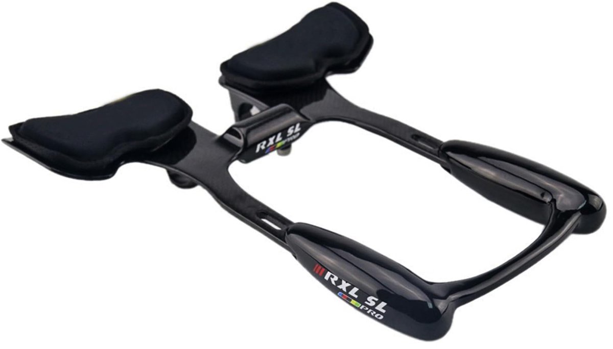 SnelShoppen - RXL SL Carbon Triathlon Stuur - Verstelbare Triatlon Bars - 3K Glossy - Lichtgewicht Racefiets Stuur voor Optimaal Comfort