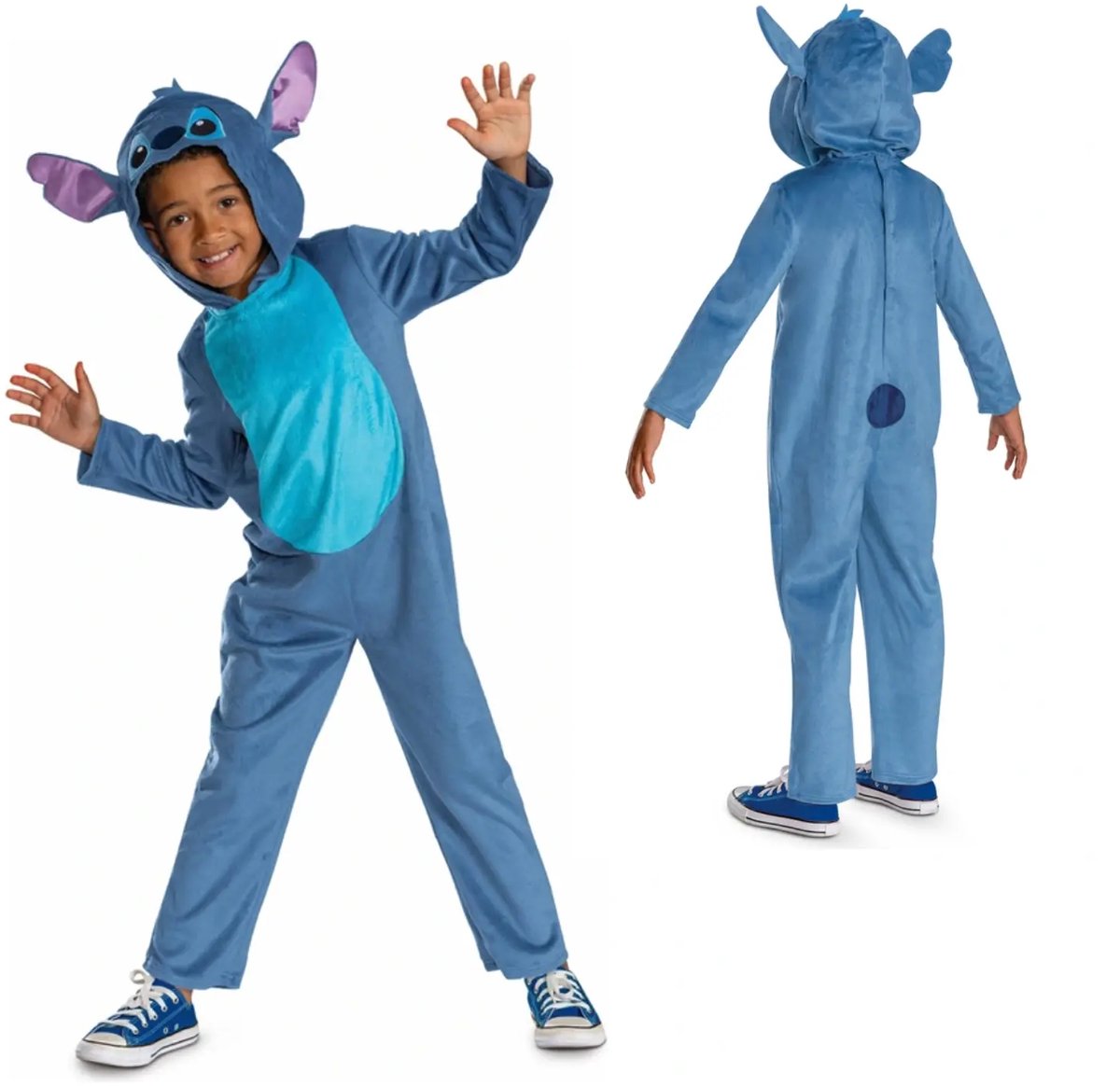 Disney Stitch Onesie 5-6 Jaar - zacht materiaal - jongens en meisjes