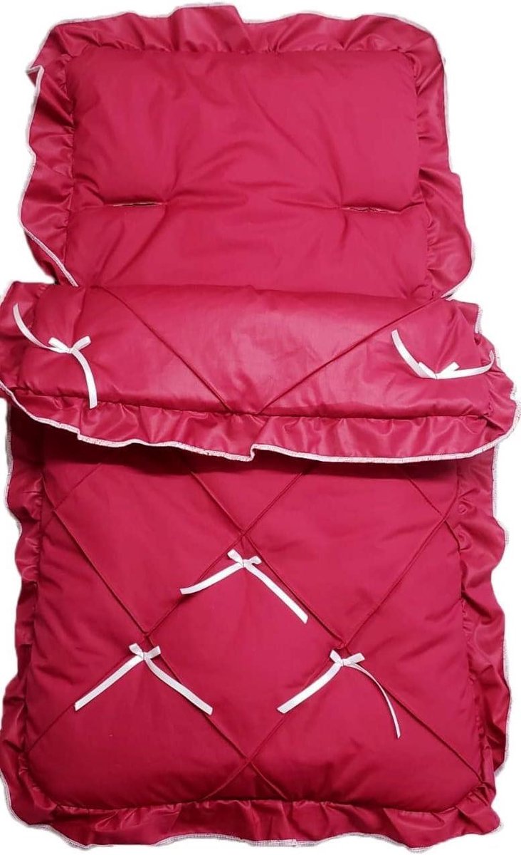 Baby Voetenzak - Kinderwagen Liner - Warm Houden - Universele Pasvorm - Universeel - Rood