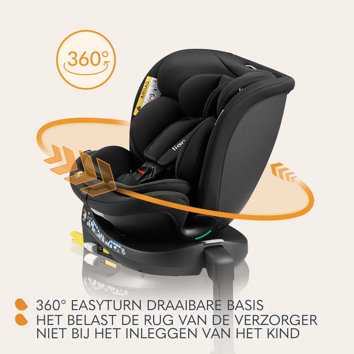 Lionelo Navy i-Size Autostoel 40-150 cm thumbnail 6