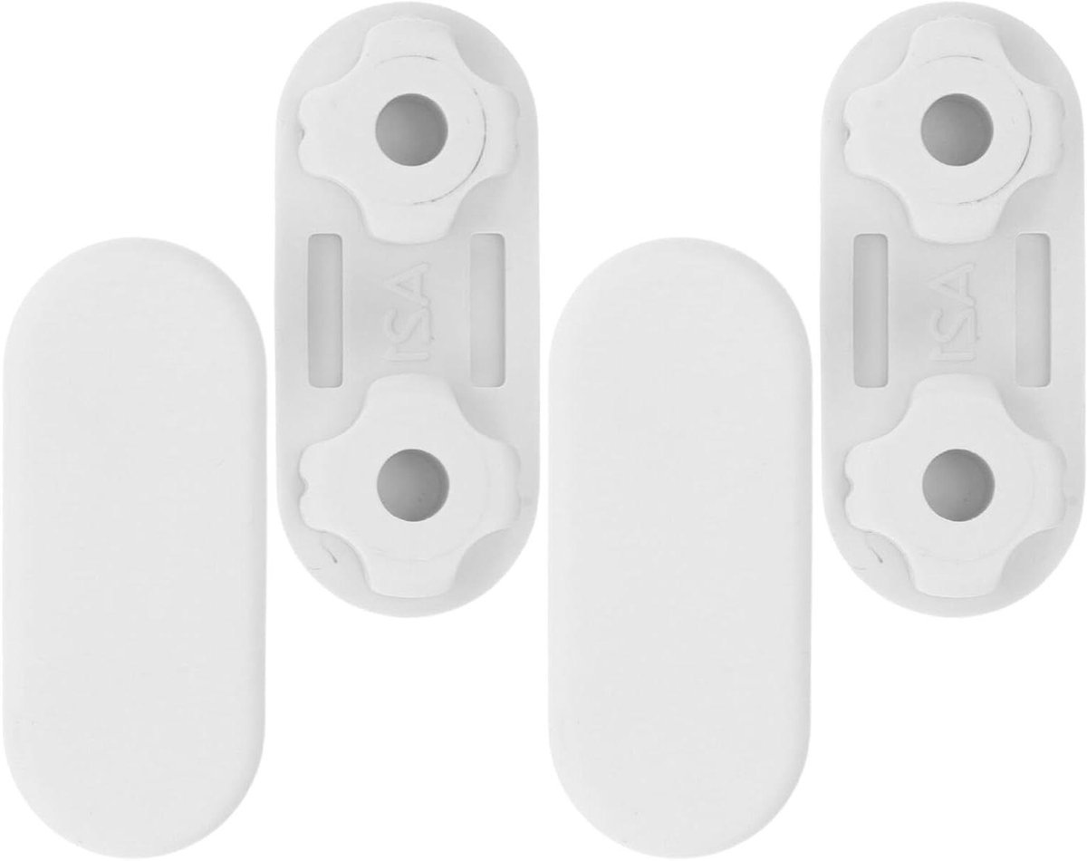Toiletzitting Bumpers - Geluiddempende Kussentjes - Rustige Badkamer - Universele Pasvorm - 42 x 18 mm - Wit